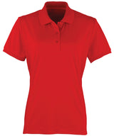 Premier Womens Coolchecker piqué polo Red - XS - Polo Shirts