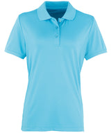 Premier Womens Coolchecker piqué polo Turquoise - XS - Polo Shirts
