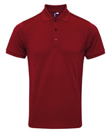 Premier Coolchecker plus piqué polo with CoolPlus Burgundy - S - Polo Shirts