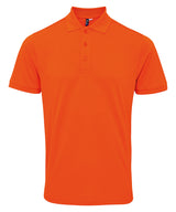Premier Coolchecker plus piqué polo with CoolPlus Orange - S - Polo Shirts