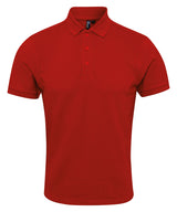 Premier Coolchecker plus piqué polo with CoolPlus Red - S - Polo Shirts