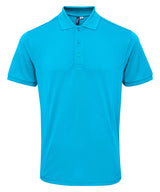 Premier Coolchecker plus piqué polo with CoolPlus Turquoise - S - Polo Shirts