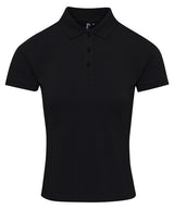 Premier Womens Coolchecker plus piqué polo with CoolPlus Black - XS - Polo Shirts
