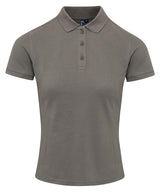 Premier Womens Coolchecker plus piqué polo with CoolPlus Dark Grey - XS - Polo Shirts