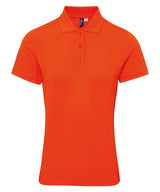 Premier Womens Coolchecker plus piqué polo with CoolPlus Orange - XS - Polo Shirts