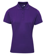 Premier Womens Coolchecker plus piqué polo with CoolPlus Purple - XS - Polo Shirts