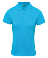Premier Womens Coolchecker plus piqué polo with CoolPlus Turquoise - XS - Polo Shirts