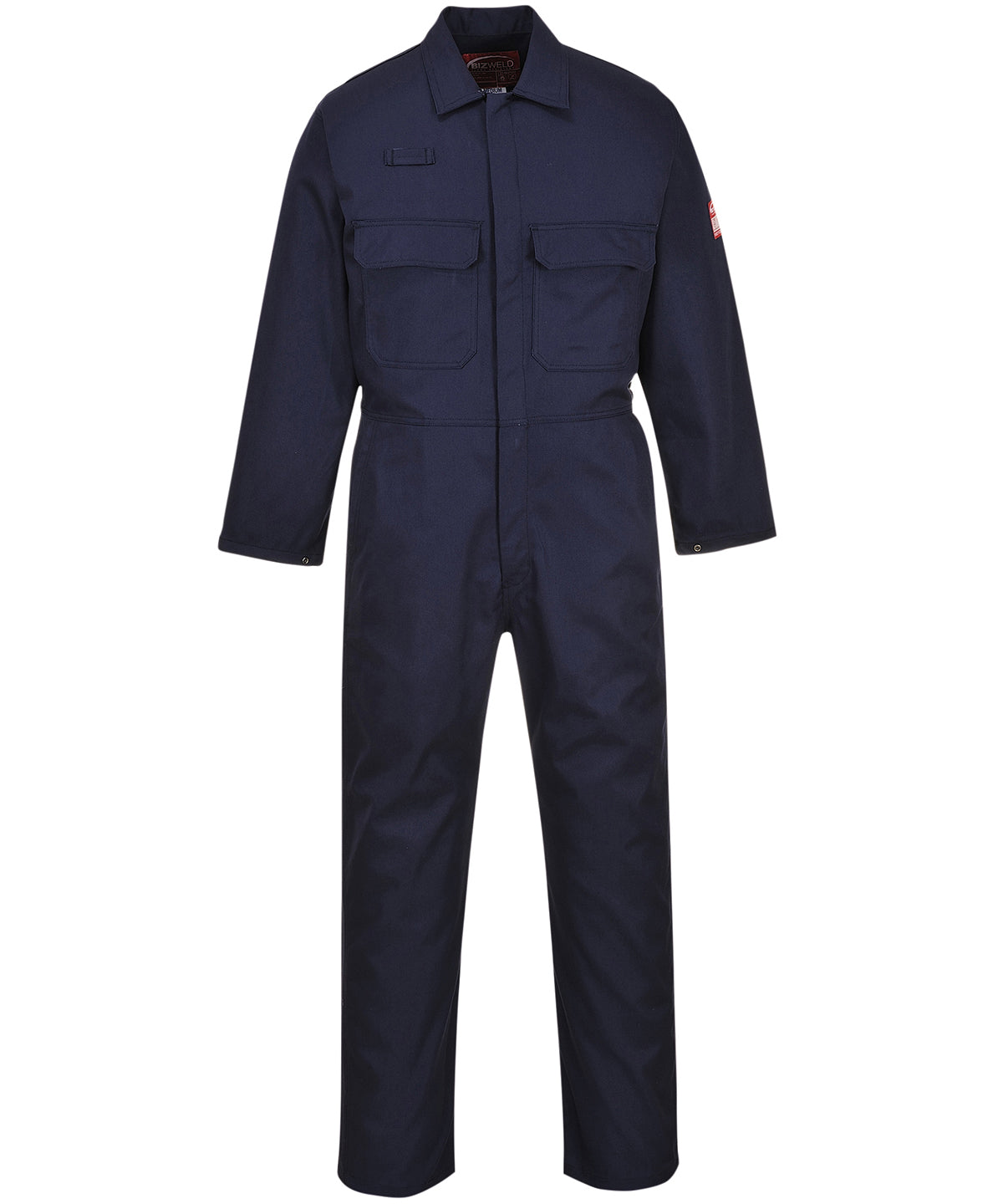 Portwest Bizweld flame-resistant coverall - Navy / S Reg - Coveralls