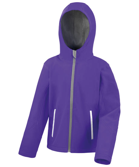 Result Core junior TX performance hooded softshell jacket