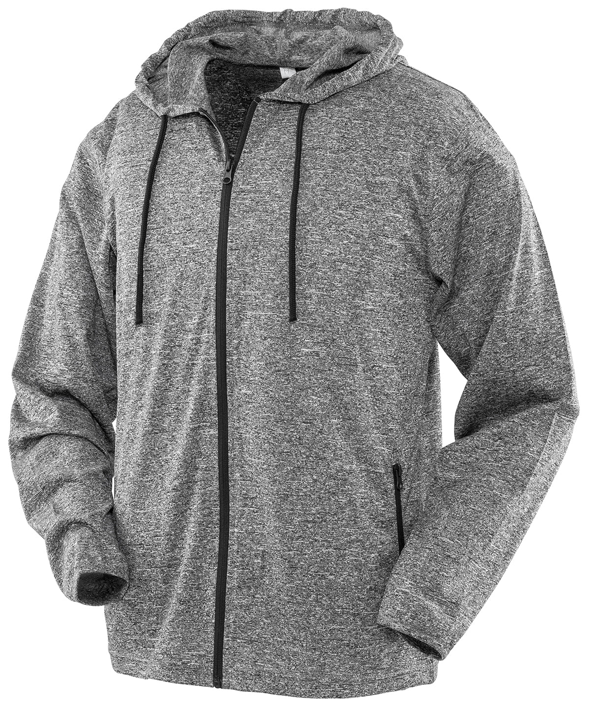 Spiro Hooded Tee Jacket - Marl Grey / S - Jackets