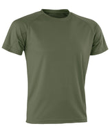 Spiro Performance Aircool Tee Combat - XXS - T-Shirts: Green