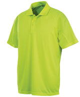 Spiro Performance Aircool Polo Shirt Flo Yellow - XXS - Shirts