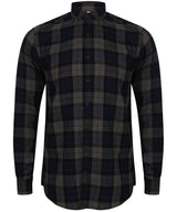 SF Brushed Check Casual Shirt With Button-Down Collar