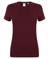 SF Feel Good Womens Stretch T-Shirt Burgundy - XS - T-Shirts