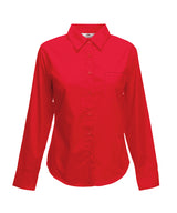 Fruit of the Loom Ladyfit poplin long sleeve shirt