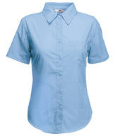 Fruit of the Loom Ladyfit poplin short sleeve shirt