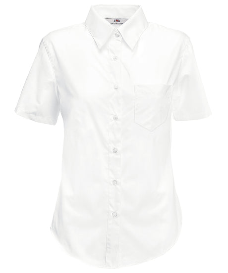 Fruit of the Loom Ladyfit poplin short sleeve shirt