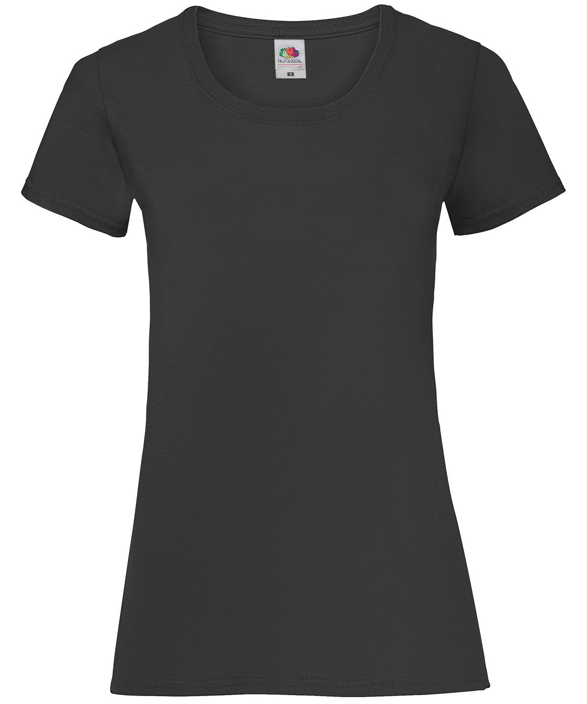 Fruit of the Loom Womens valueweight T Black