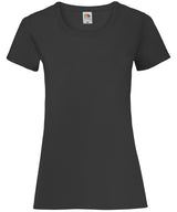 Fruit of the Loom Womens valueweight T Black - XS - T-Shirts