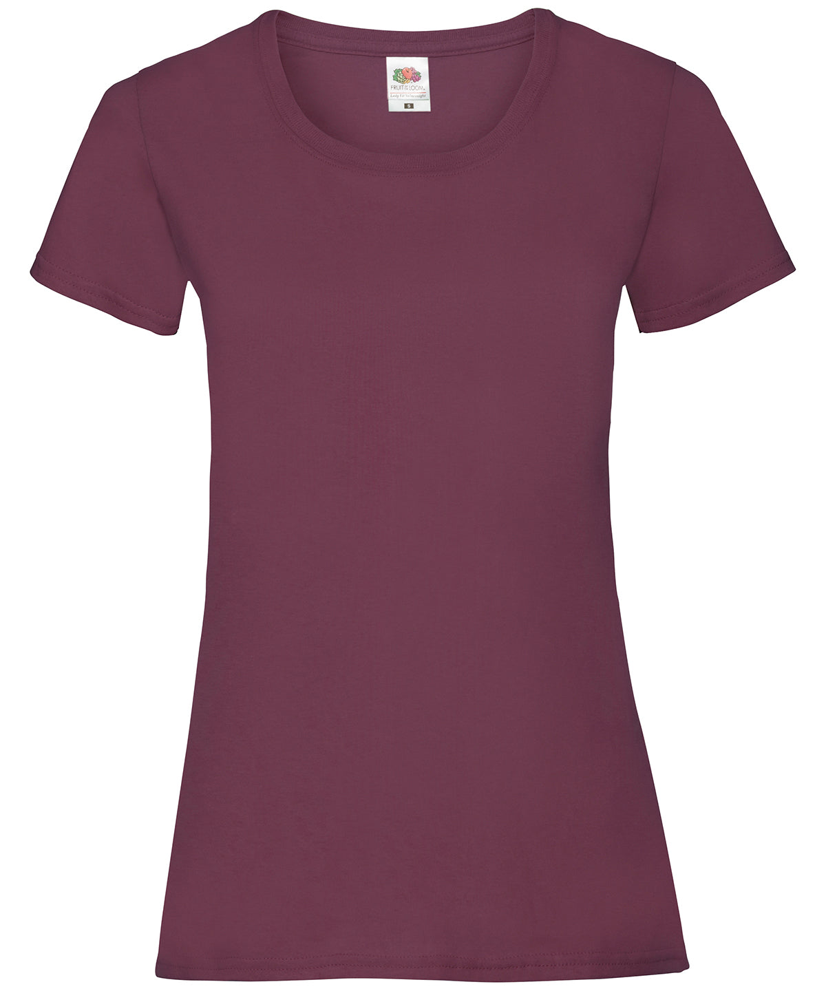 Fruit of the Loom Womens valueweight T Burgundy