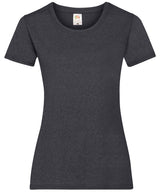 Fruit of the Loom Womens valueweight T Dark Heather Grey - XS - T-Shirts