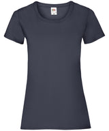 Fruit of the Loom Womens valueweight T Deep Navy - XS - T-Shirts