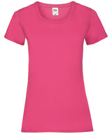 Fruit of the Loom Womens valueweight T Fuchsia - XS - T-Shirts