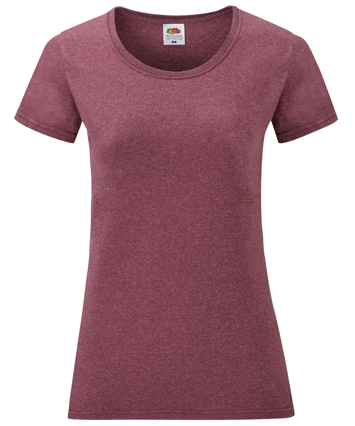 Fruit of the Loom Womens valueweight T Heather Burgundy