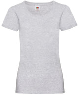 Fruit of the Loom Womens valueweight T Heather Grey - XS - T-Shirts