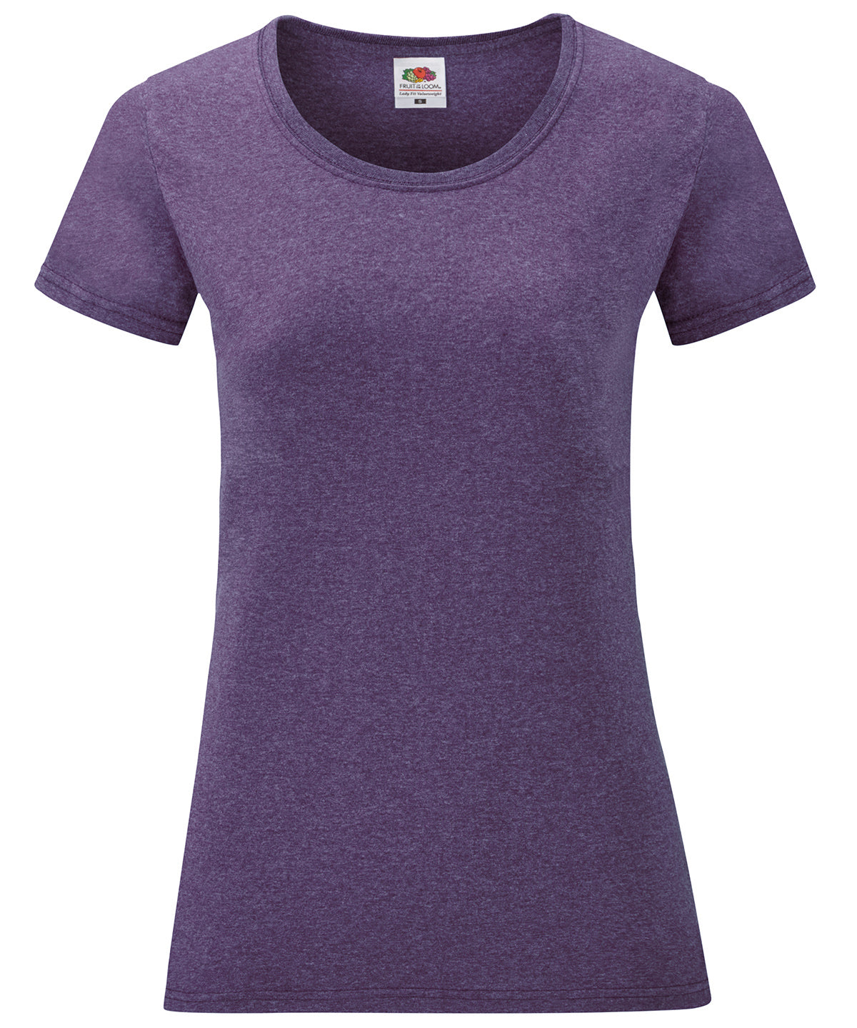 Fruit of the Loom Womens valueweight T Heather Purple