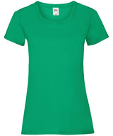 Fruit of the Loom Womens valueweight T Kelly Green - XS - T-Shirts