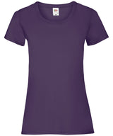 Fruit of the Loom Womens valueweight T Purple - XS - T-Shirts
