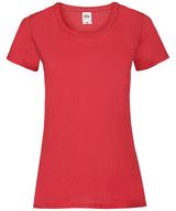 Fruit of the Loom Womens valueweight T Red - XS - T-Shirts