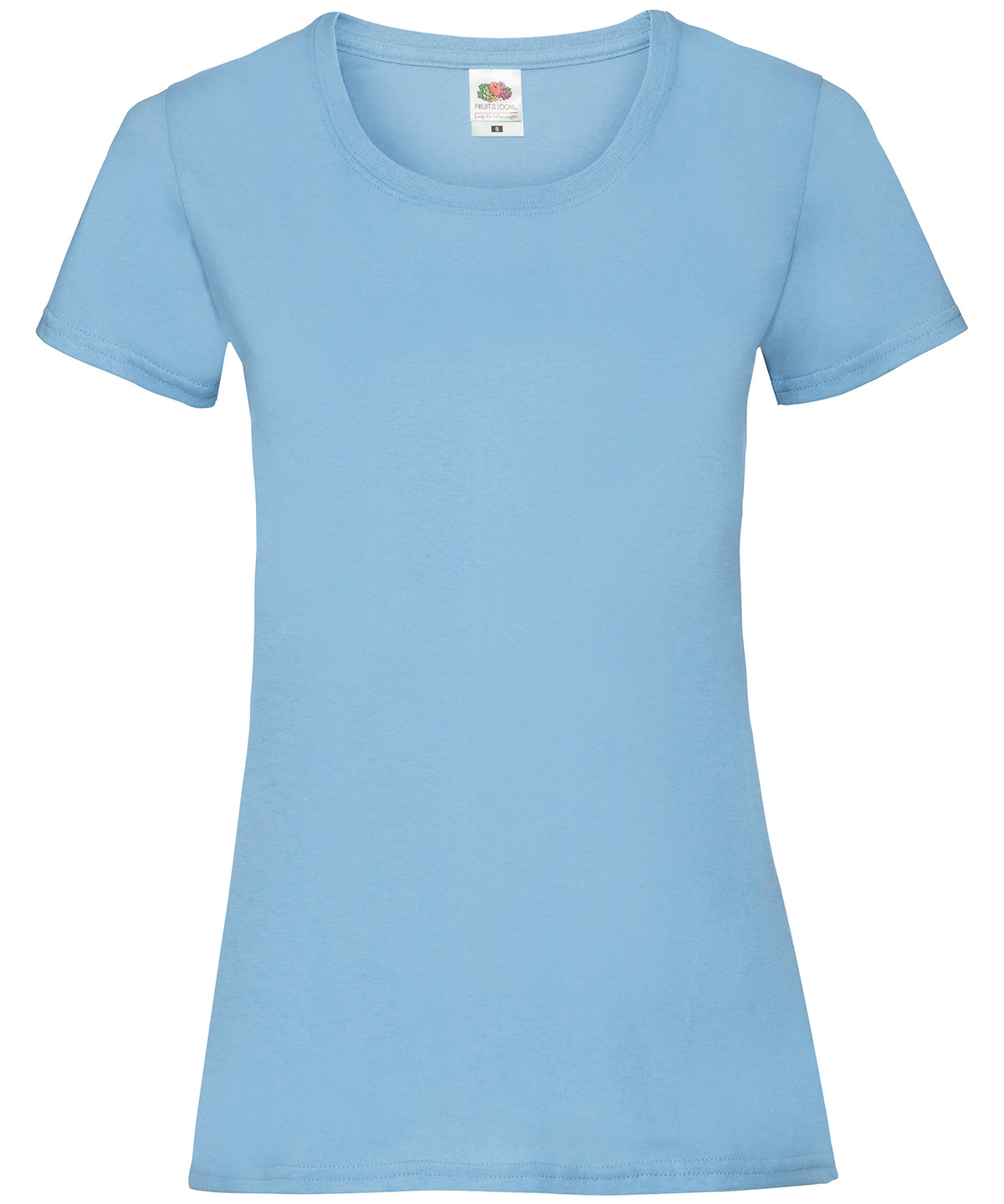 Fruit of the Loom Womens valueweight T Sky Blue