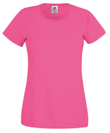 Fruit of the Loom Womens original T Fuchsia - XS - T-Shirts