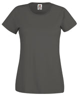 Fruit of the Loom Womens original T Light Graphite - XS - T-Shirts