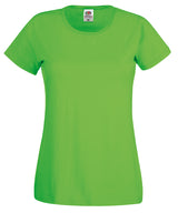 Fruit of the Loom Womens original T Lime - XS - T-Shirts