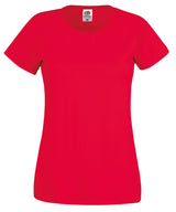 Fruit of the Loom Womens original T Red - XS - T-Shirts