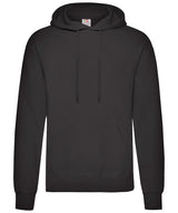 Fruit of the Loom Classic 80/20 Hooded Sweatshirt - Black / S / Hoodies