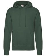 Fruit of the Loom Classic 80/20 Hooded Sweatshirt - Bottle Green / S / Hoodies