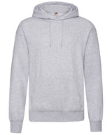 Fruit of the Loom Classic 80/20 Hooded Sweatshirt - Heather Grey / S / Hoodies