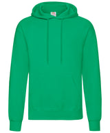 Fruit of the Loom Classic 80/20 Hooded Sweatshirt - Kelly Green / S / Hoodies