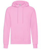 Fruit of the Loom Classic 80/20 Hooded Sweatshirt - Light Pink / S / Hoodies