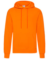 Fruit of the Loom Classic 80/20 Hooded Sweatshirt - Orange / S / Hoodies