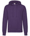 Fruit of the Loom Classic 80/20 hooded sweatshirt Purple