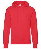 Fruit of the Loom Classic 80/20 Hooded Sweatshirt - Red / S / Hoodies