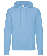 Fruit of the Loom Classic 80/20 Hooded Sweatshirt - Sky Blue / S / Hoodies