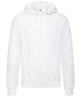 Fruit of the Loom Classic 80/20 Hooded Sweatshirt - White† / S / Hoodies