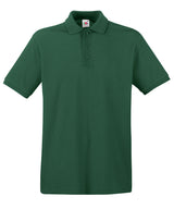 Fruit of the Loom Premium polo Bottle Green - S - Polo Shirts