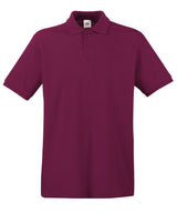 Fruit of the Loom Premium polo Burgundy - M - Polo Shirts